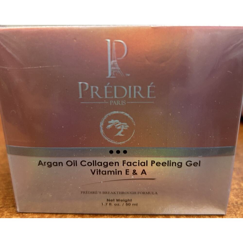 Predire Paris Argan Oil Facial Peeling Gel Vitamins E & A 1.7 FL OZ, NEW Sealed